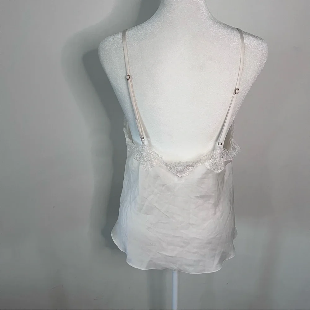Victoria Secret Satin Lace Trim Adjustable Strap Camisole |Size Medium| - Picture 4 of 6